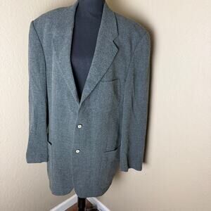 Vintage Hugo Boss Goodman Blazer Mens 41L Gray Wool Sport Coat Made Germany